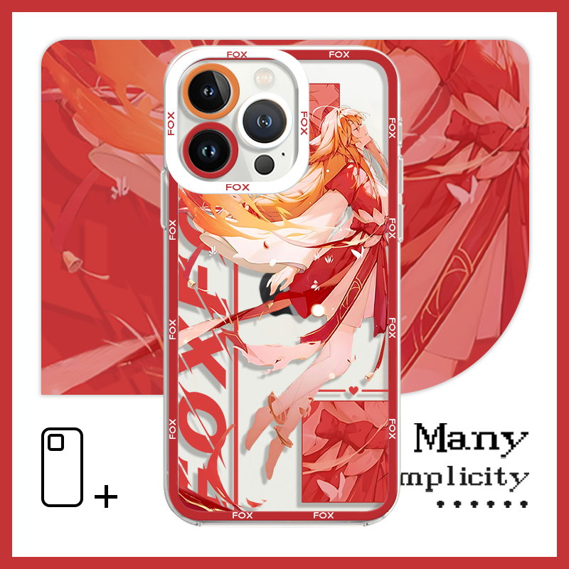 原创狐妖小红娘涂山红红手机壳适用于苹果15OPPOReno8华为P60iQOONeo7小米13pro红米note12荣耀90vivoY78魅族