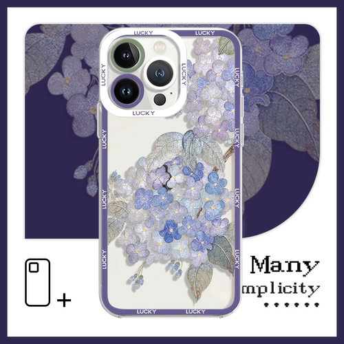 原创鎏金绣球花新中式手机壳适用苹果16红米turbo4荣耀90畅享70华为nova13魅族iqooz10turbo小米15一加13畅玩