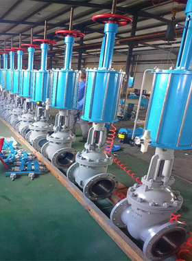 Z641W-16P DN300不锈钢304气动闸阀 油水管道式气动闸阀