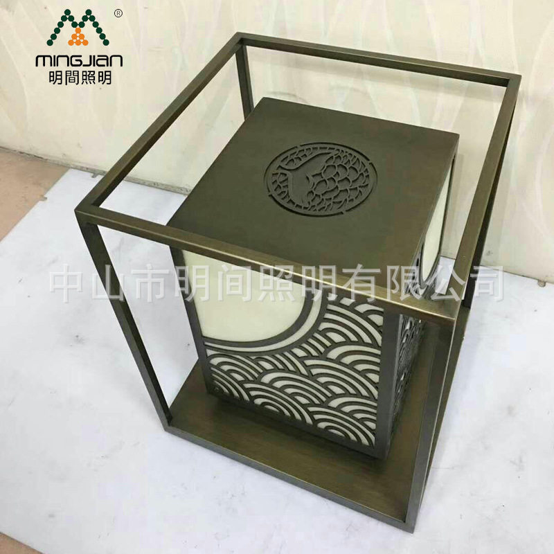 新中式LED庭院柱头灯定制