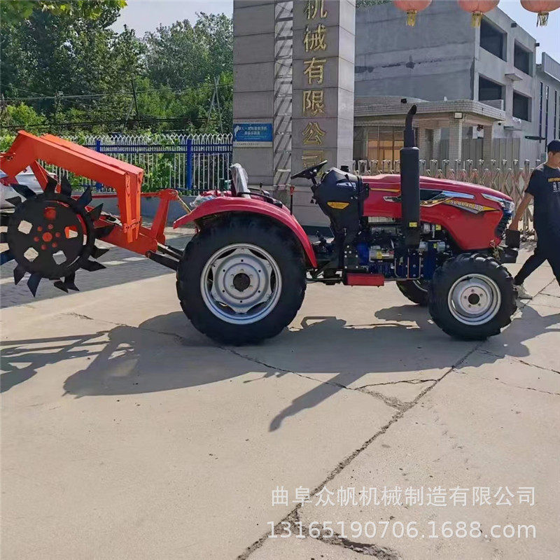自来水管道拖拉机带动沥青路水泥路挖沟切地机大型圆盘开沟机工程