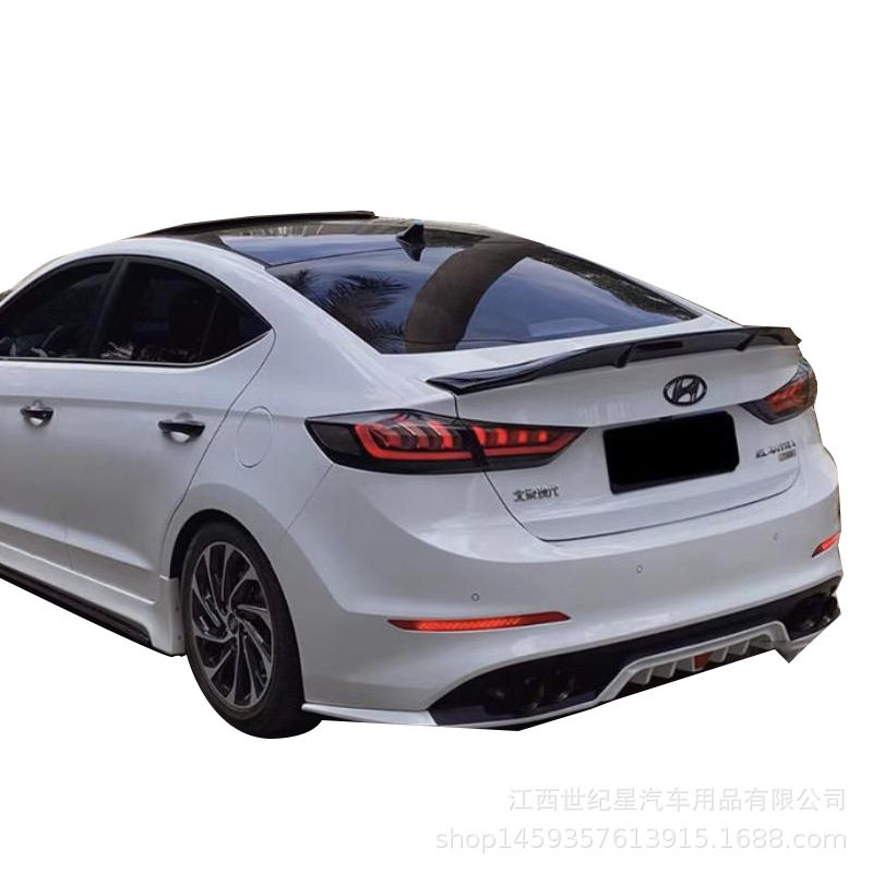 领动R款尾翼 16elantra spoiler 顶翼  16-18领动尾翼顶风翼roof