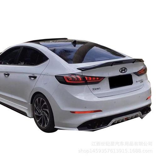 领动R款尾翼 16elantra spoiler 顶翼  16-18领动尾翼顶风翼roof