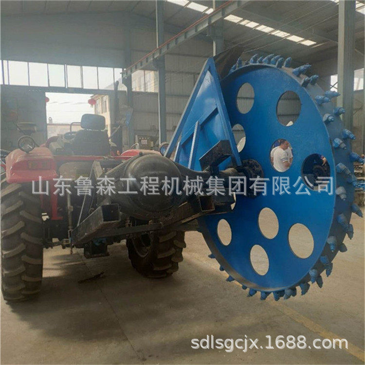 柴油圆盘式开沟机 果树农用大马力施肥 履带式旋耕微耕机开沟机