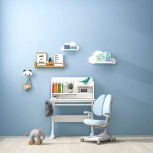 沈氏儿童学习桌椅套装中学习桌儿童可升降实木学习桌小学生