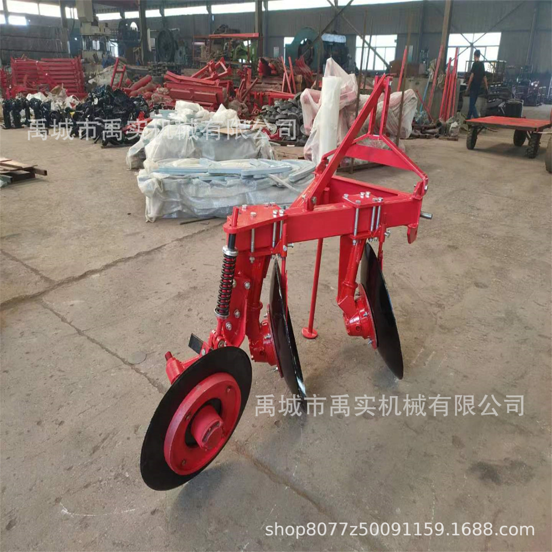 翻地犁松土机圆盘犁水旱两用四轮拖拉机带驱动圆盘犁 农用耕地犁