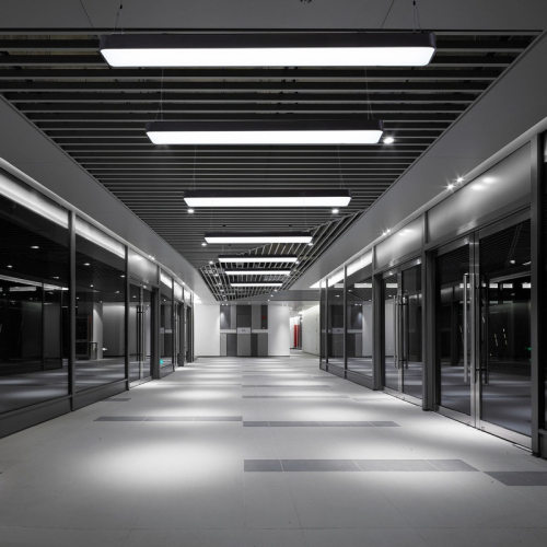 办公室吊灯led长条灯吊线现代简约长方形工作室超市店铺工程灯具
