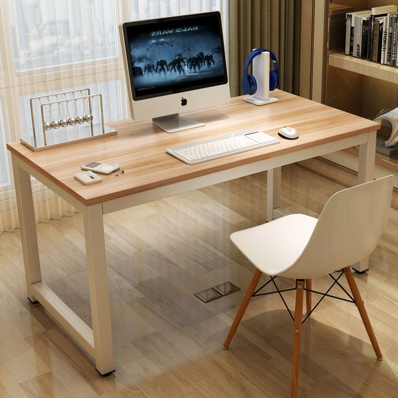 书桌子台式电脑工作双人办公室长形简易并排办办公办工木现代简约