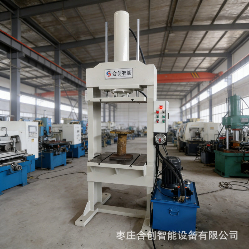 50吨小型龙门液压机工件压装校正