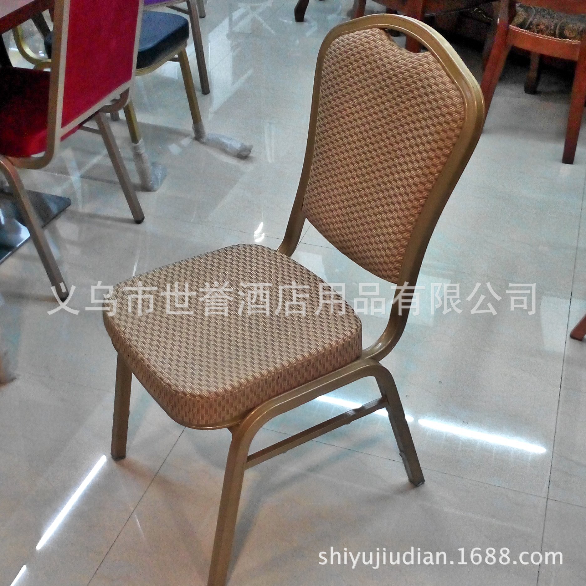 绍兴丽水酒店宴会铝椅 铝合金椅子 婚宴会议铝椅 星级酒店宴会椅