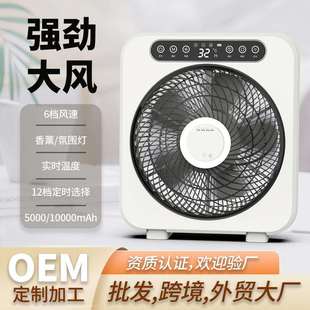 转页扇鸿运扇遥控台扇落地循环小风扇学生宿舍电扇 家用电风扇台式