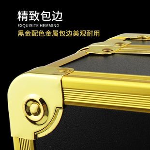 理发师剪刀推子收纳盒美发工具箱发型师专用大容量铝合金手提箱子