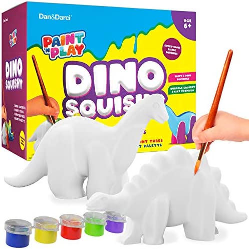 Paint 3 Large Dino Squishies - Paint a Squishy Kit - Make Yo