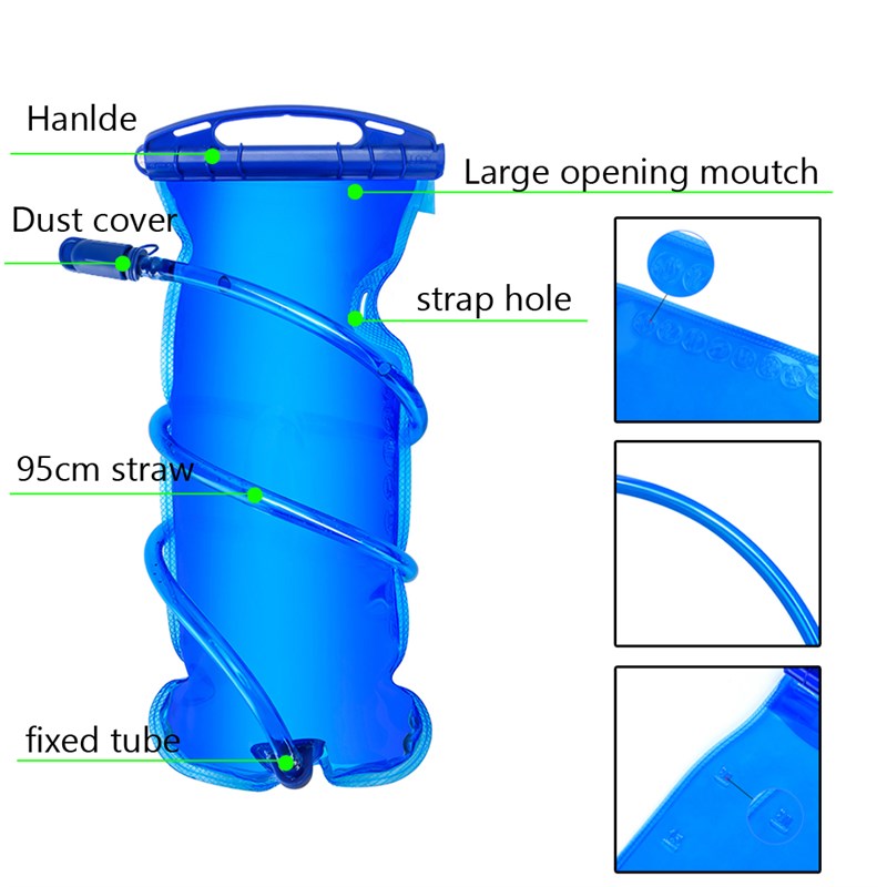 250ml 500ml Soft Flask Folding Collapsible Water Bottle TPU