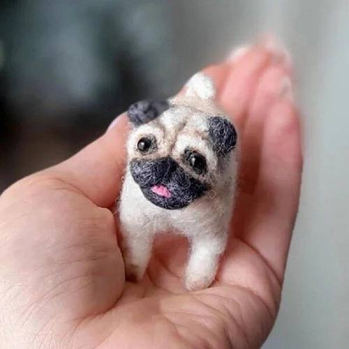 40%HOTAdorable Dog Shape Doll Knitting Kit Handmade