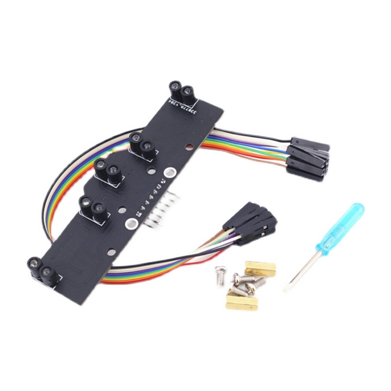 5路数字量循迹传感器五路灰度巡线模块光电寻线颜色识别比赛专用