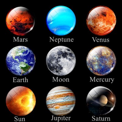 Eight PlanEtS FridgE MagnEt Full Moon Earth Solar SyStEM Pla