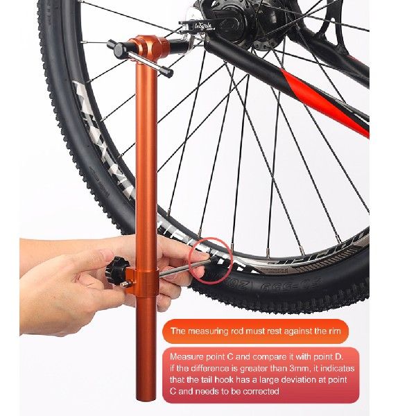 新品360-Degree Rotation Bike Tail Hook Alignment Ranging