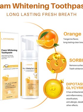 Fruit Teeth Cleansing Whitening Mousse Remove Teeth Stain HA