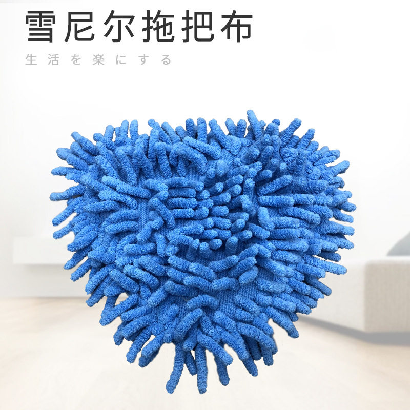 厂家现货大号超细纤维雪尼尔拖把头 拖把替换头 拖把替换布拖把布