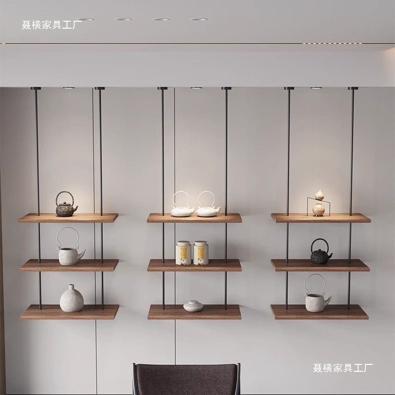铁艺吊架置物架悬挂展示架隔板吊柜吊顶书架墙上壁挂架创意装饰架