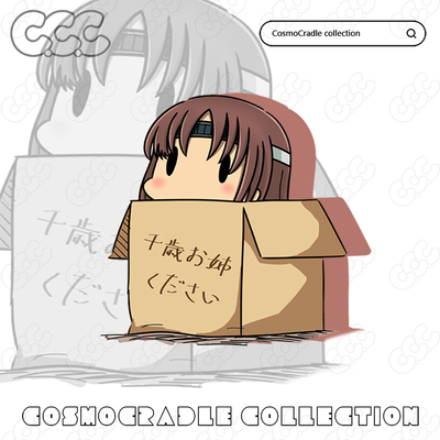 舰队collectio Q版纸箱 千代田 UV转印防水贴纸