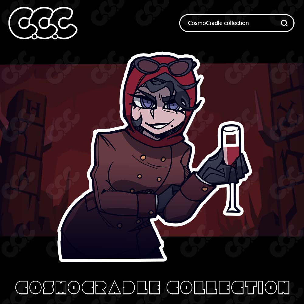 Helltaker风格系列 动漫卡通贴纸 UV转印防水贴纸