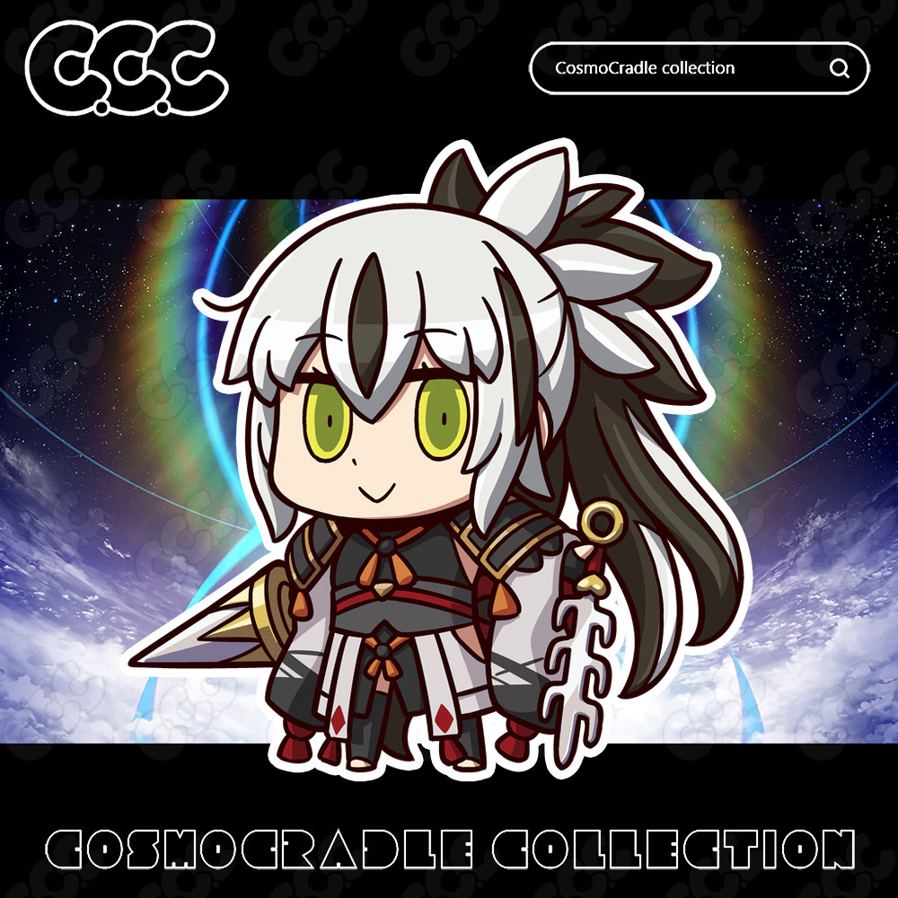 命运冠位指定 FGO Q版 上杉谦信 UV转印防水贴纸