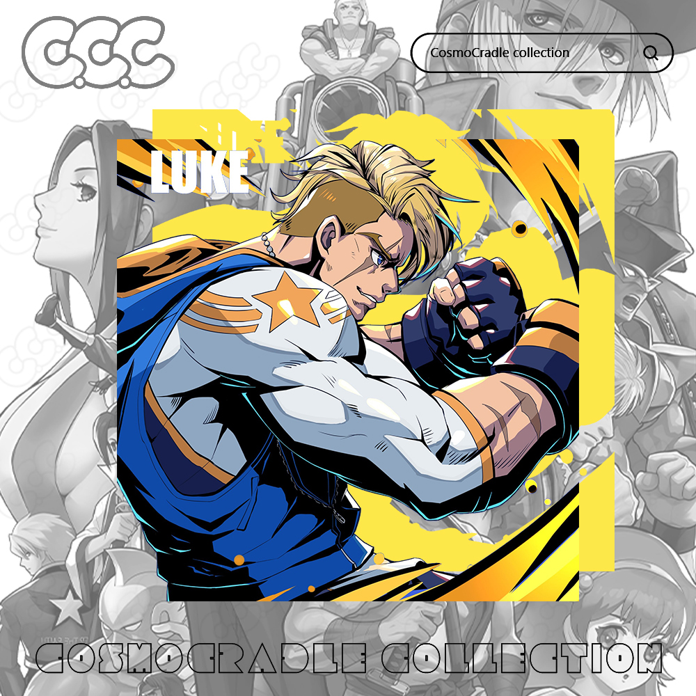 SNK游戏系列 街霸系列 卢克·沙利文 UV转印防水贴纸