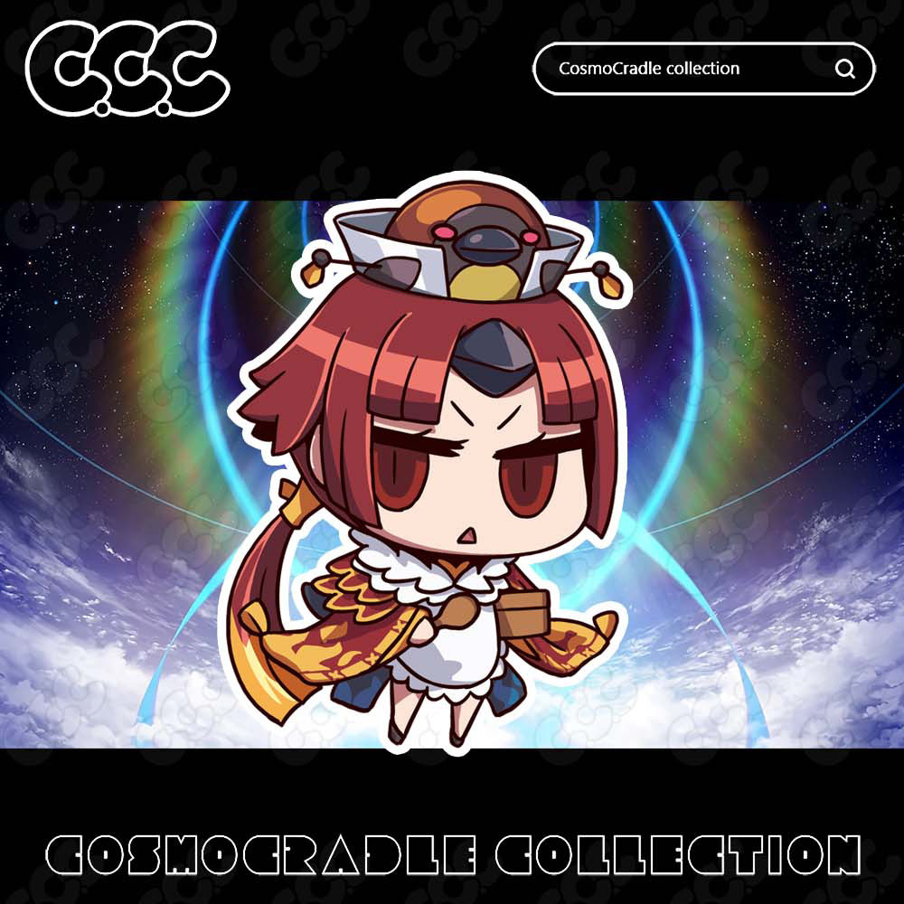 命运冠位指定 FGO Q版贴纸 红阎魔 UV转印防水贴纸