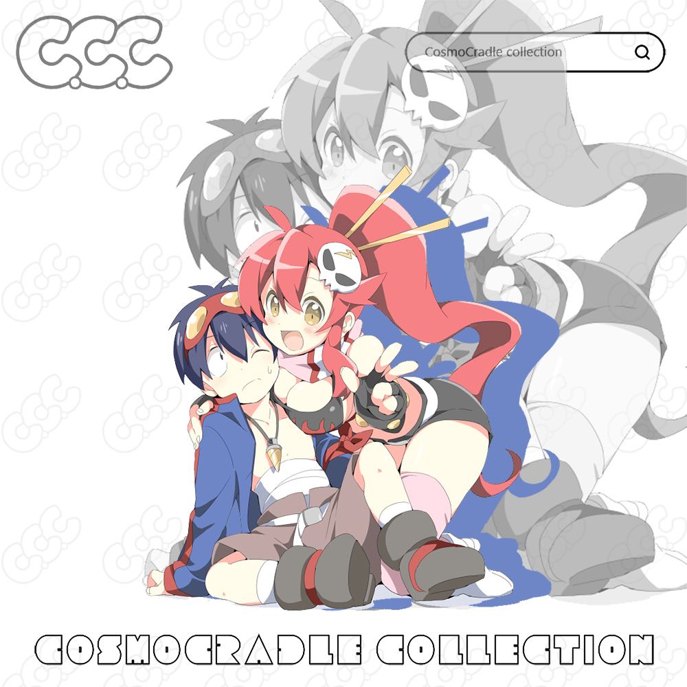 天元突破红莲螺岩 优子 西蒙 UV转印防水贴纸