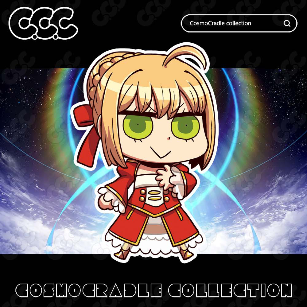 命运冠位指定 FGO Q版贴纸 尼禄克劳狄乌斯 UV转印防水贴纸