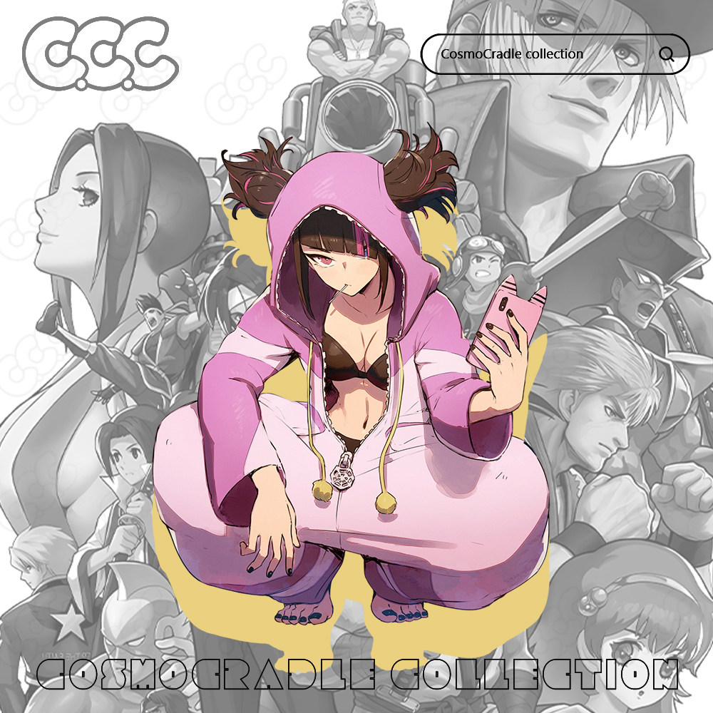 SNK游戏系列 街霸系列 韩蛛俐 UV转印防水贴纸