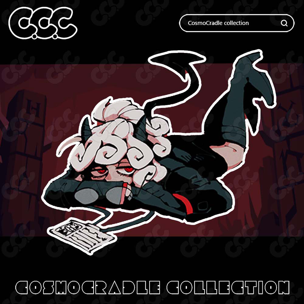 Helltaker风格系列 动漫卡通贴纸 UV转印防水贴纸