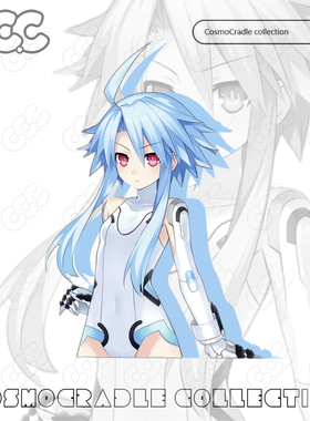 超次元游戏-海王星 海王星系列 白色之心-布兰 UVUV转印防水贴纸