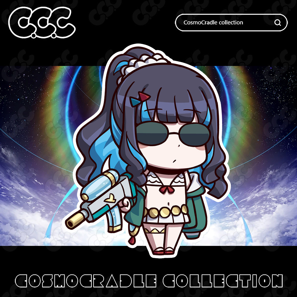 命运冠位指定 FGO Q版 特诺奇蒂特兰 UV转印防水贴纸