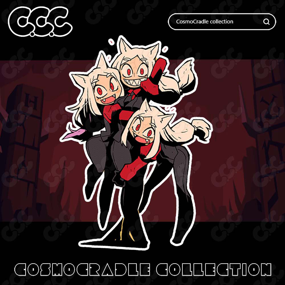 Helltaker风格系列 动漫卡通贴纸 UV转印防水贴纸