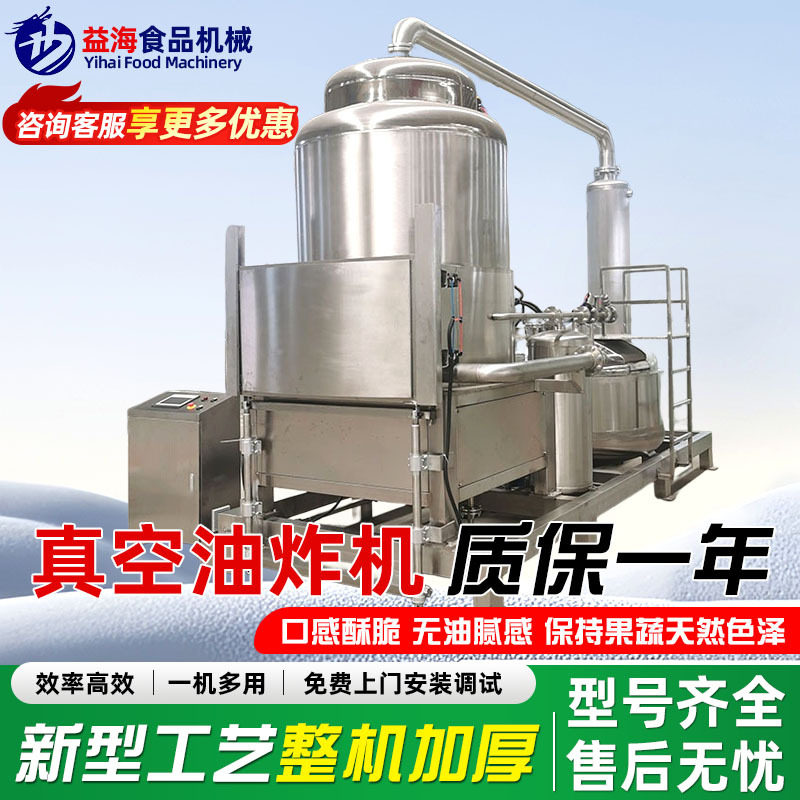全自动大蒜油炸设备 真空油炸机 低温油炸冬瓜片生产加工设备