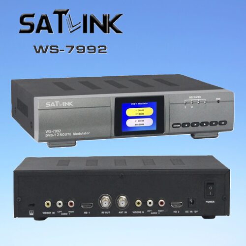 Satlink WS-7992 Two Route DVB-T modulator/ AV/ HDMI2路调制器
