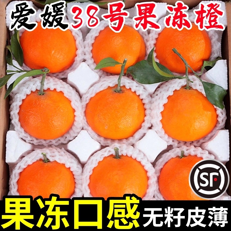 四川果冻橙爱媛38号果冻橙新鲜香甜橙子9斤孕妇当季蜜桔水果橘子5