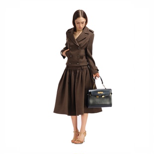 古早感慵懒呢子廓形蓬蓬裙 guys Two little