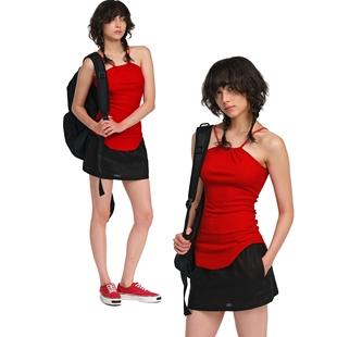 假日系列Hollywood新疆优质棉捻感弹力吊带背心 guys Two little