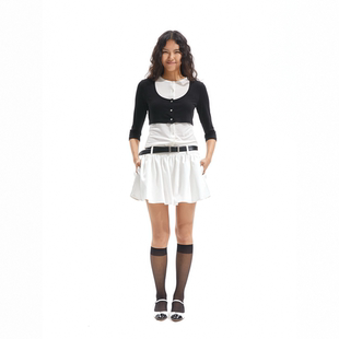 天丝棉松紧腰插袋收褶蓬蓬裙防走光内裤 guys little Two