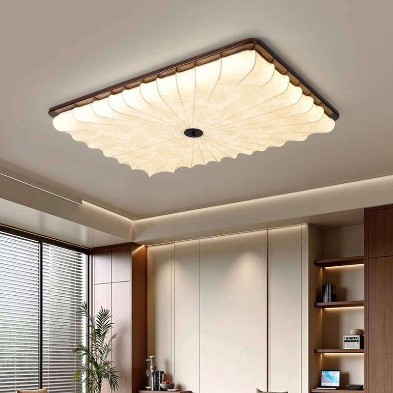 花梨木客厅吸顶灯中古复古中国风民宿茶楼卧室餐厅护眼布艺灯具,3C数码配件,USB灯,淘宝优惠券,粉丝福利购,淘宝优惠卷