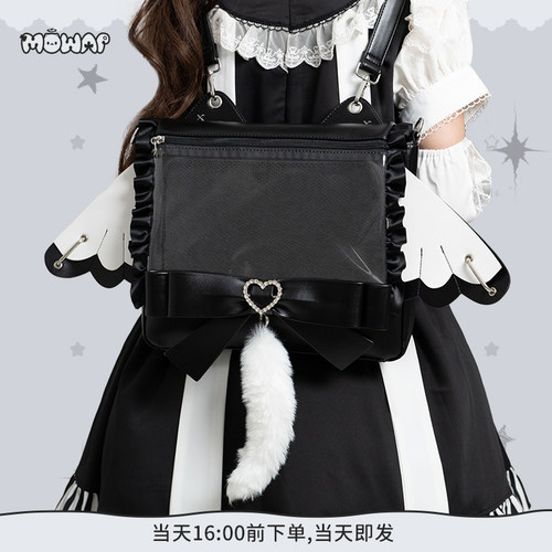 MOWAP堕梦喵语手提双肩斜挎痛包