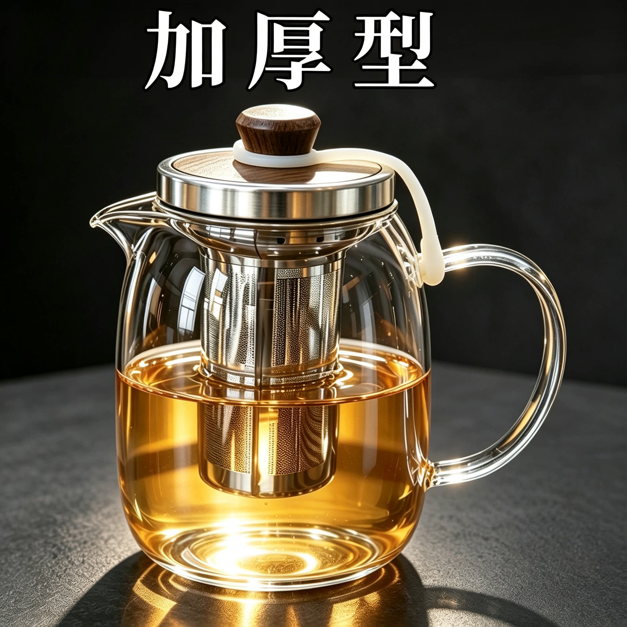 大号耐热加厚玻璃过滤茶壶明火烧