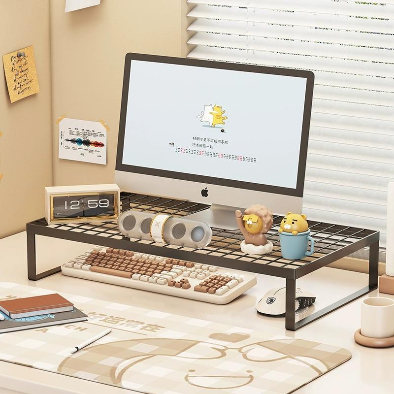 电脑支架散热底座家用桌面台办公桌显示器铁艺散热架支架