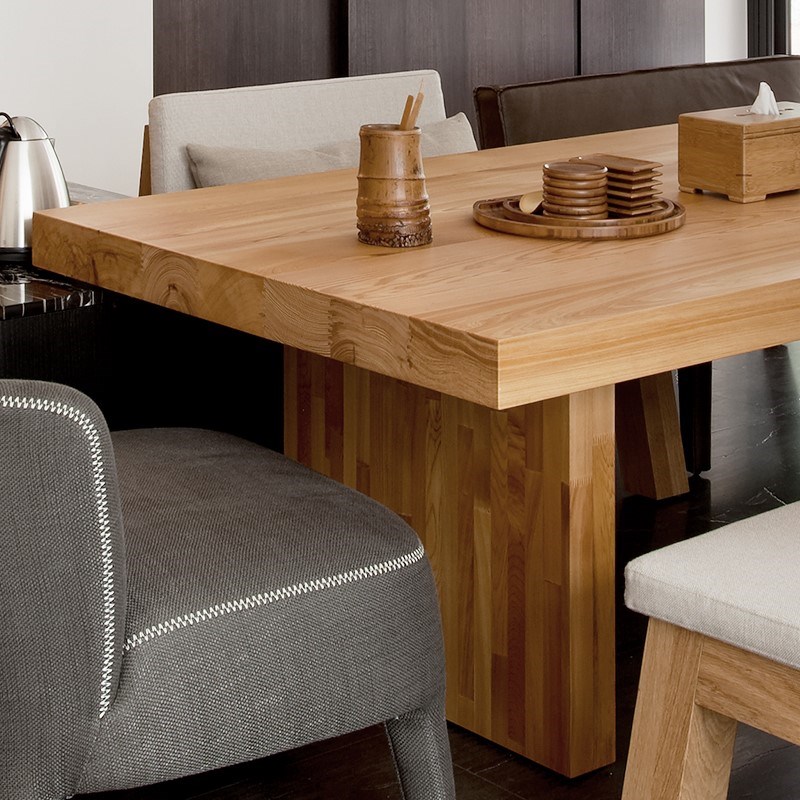 办公室原木长条桌功夫泡茶桌椅组合实木沙发茶几茶座桌椅套装简约