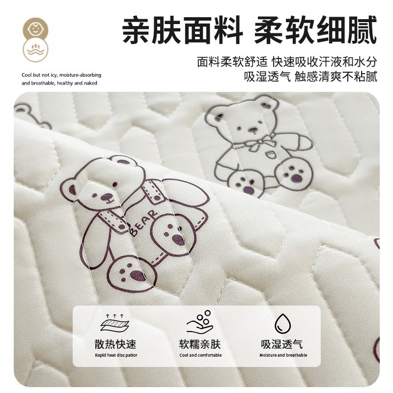 2025新款夹棉床笠单件床罩床垫保护套宿舍单人儿童全包床单三件套