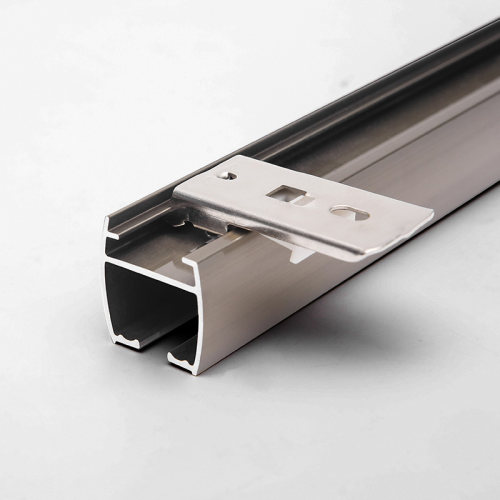 窗帘轨道重型铝合金单轨双轨静音加厚耐用直轨顶测装滑轨承重力强